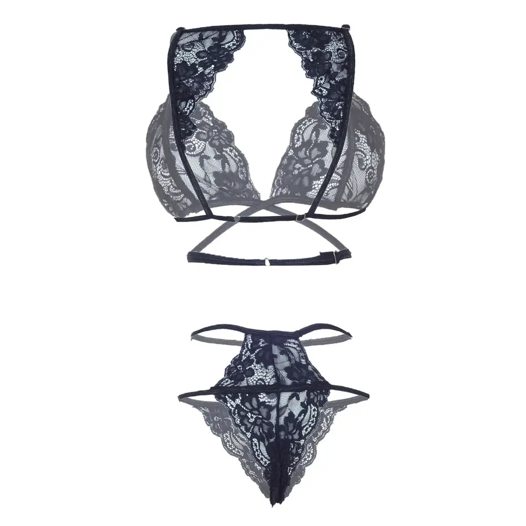 Half Cup Lingerie Set LS-06069