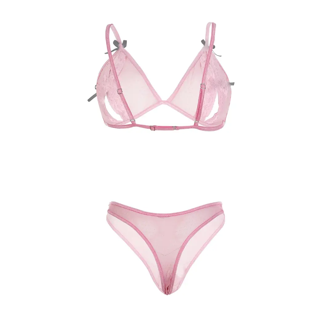 Crotchless Lingerie Set LS-06195