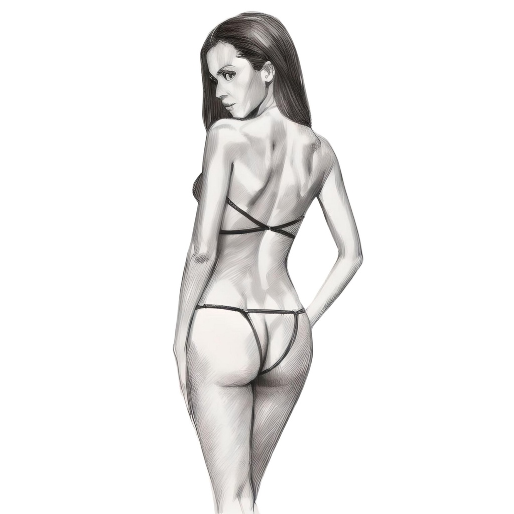 Harness Garter Lingerie Set HLS-61007