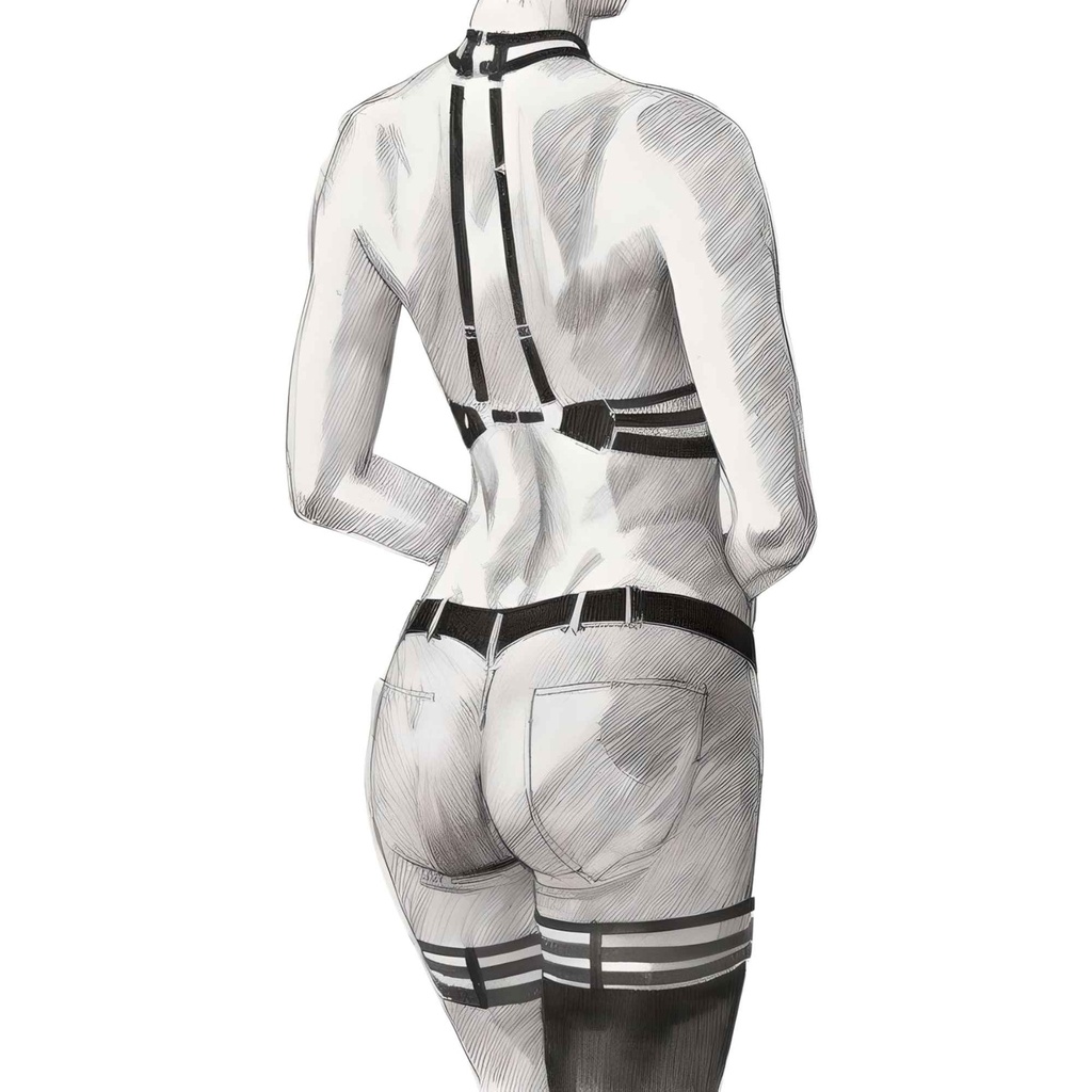 Harness Garter Lingerie Set HLS-61020