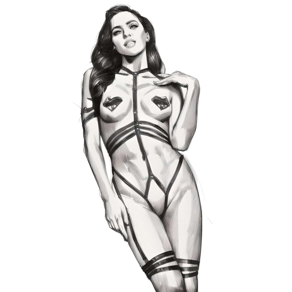 Harness Teddy Lingerie Set HLS-61021