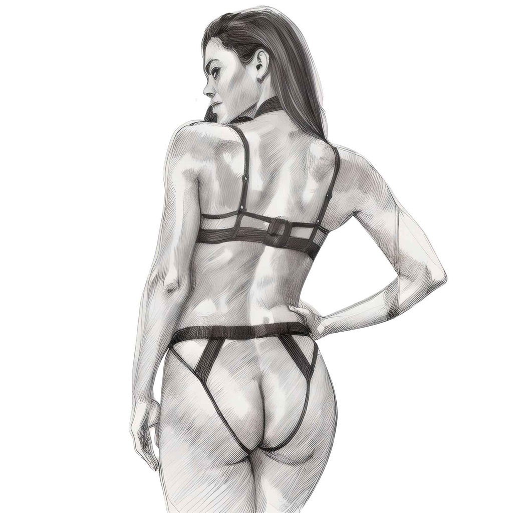 Harness Teddy Lingerie Set HLS-61054