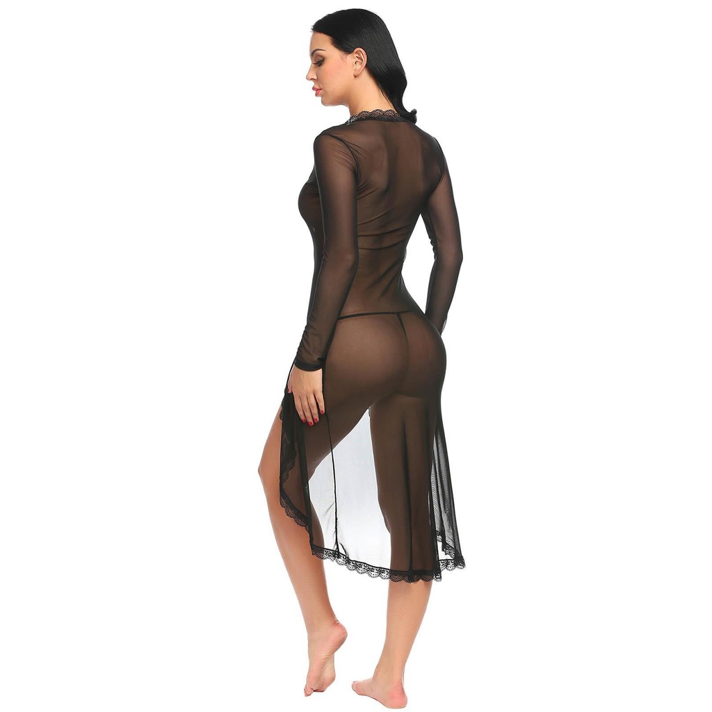 Front Open Nightgown-NG-36616