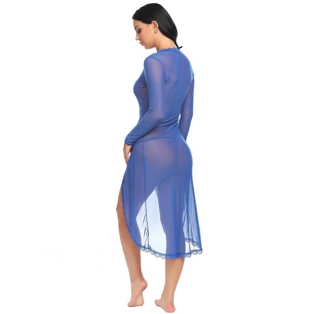 Front Open Nightgown-NG-36616