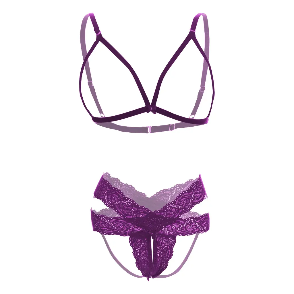 Bust Open Erotic Lingerie Set-ELS-06696