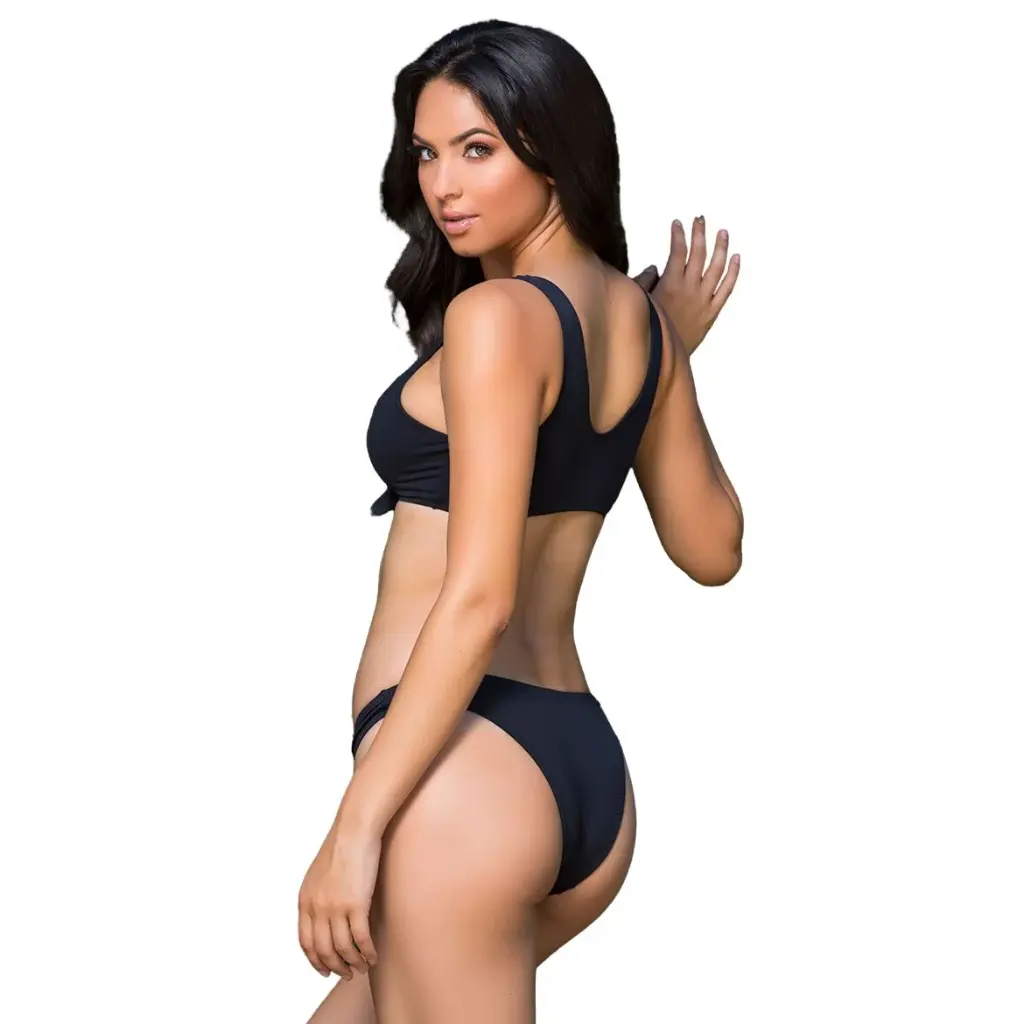 Deep Neck Bikini Set -BKN-60095