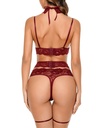 Garter Lingerie Set-LS-06364