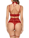 Garter Lingerie Set-LS-06364
