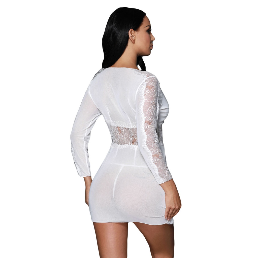 Front Open Baby Doll Dress-BD-11542