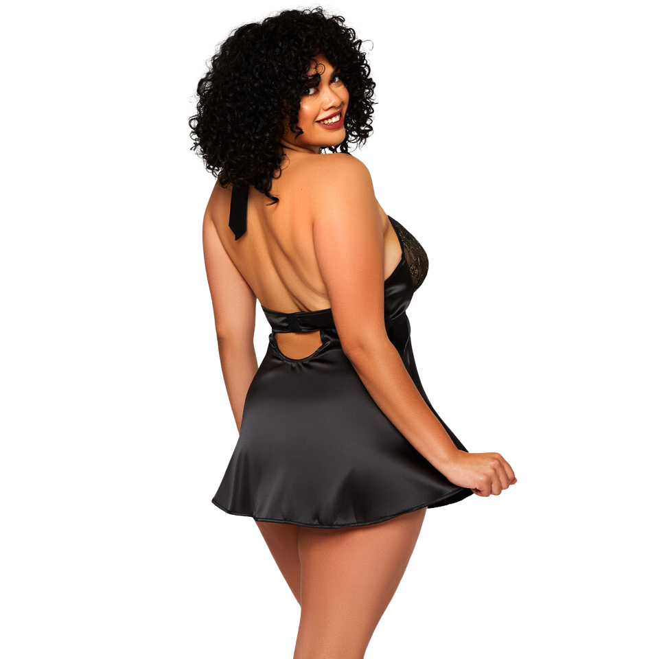 Keyhole Baby Doll Dress-BD-19032