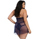 Halter Neck Baby Doll Dress-BD-19034