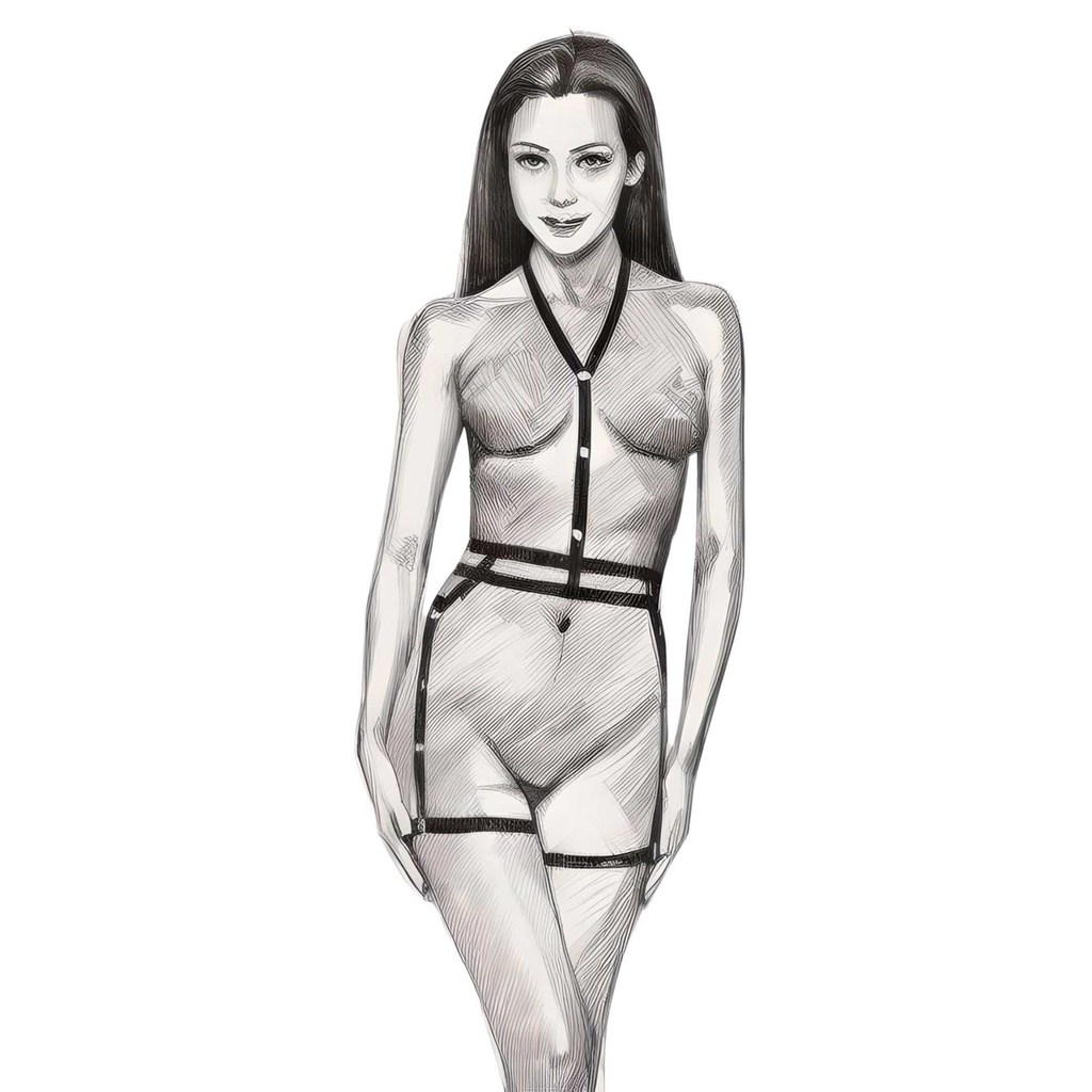 Harness Garter Lingerie Set HLS-61005