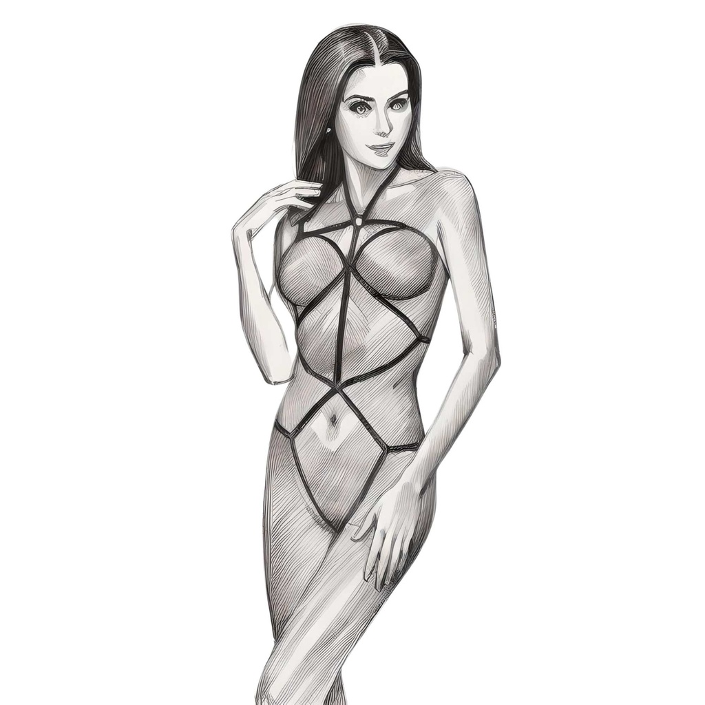 Harness Garter Lingerie Set HLS-61007