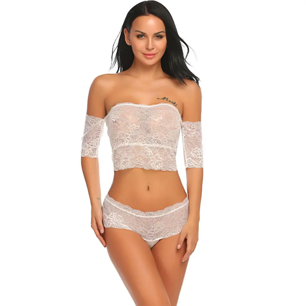 Off Shoulder Lingerie Set LS-06011