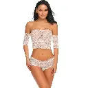 Off Shoulder Lingerie Set LS-06011