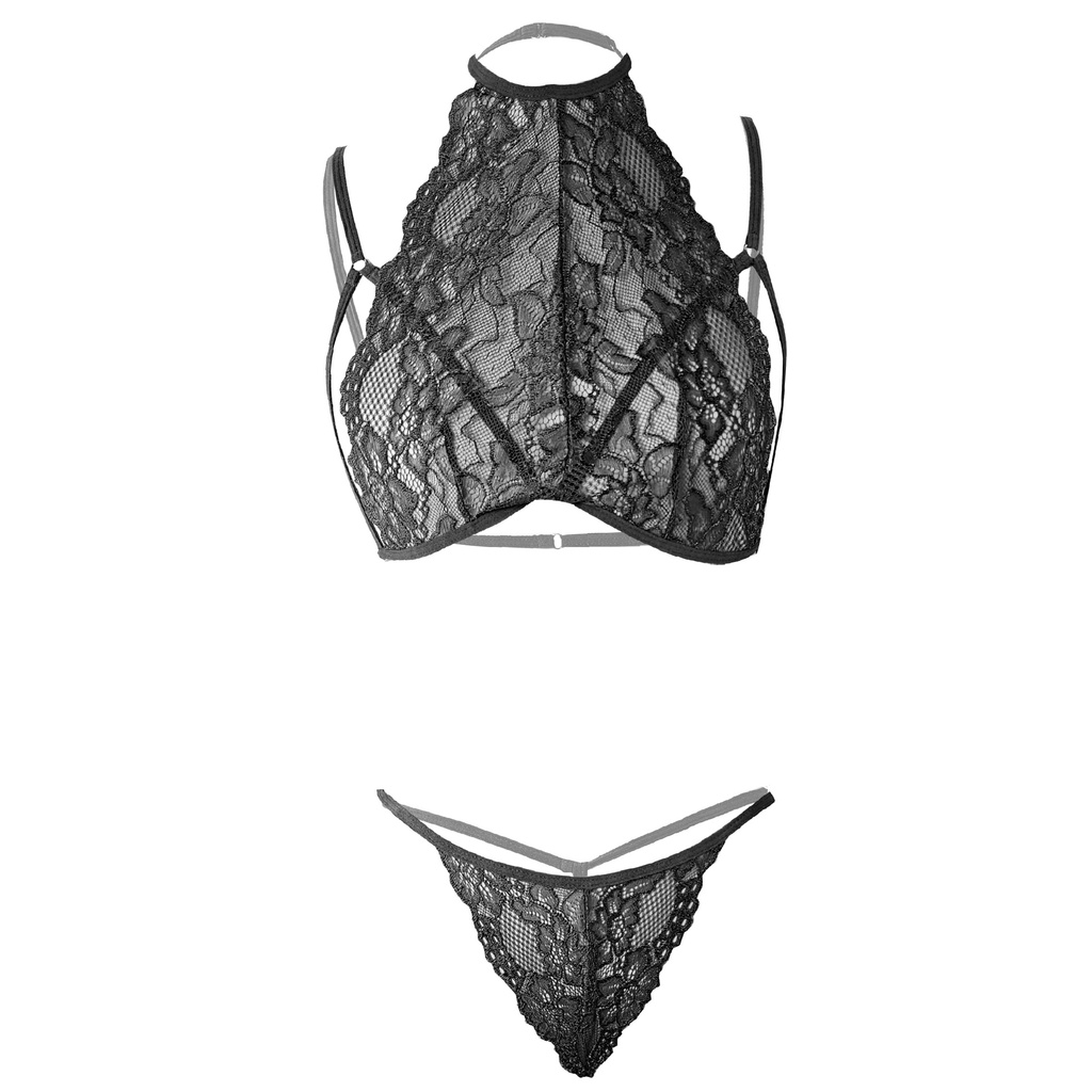 O Neck Erotic Lingerie Set-ELS-06840