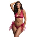 V Neck Lingerie Set-LS-06321