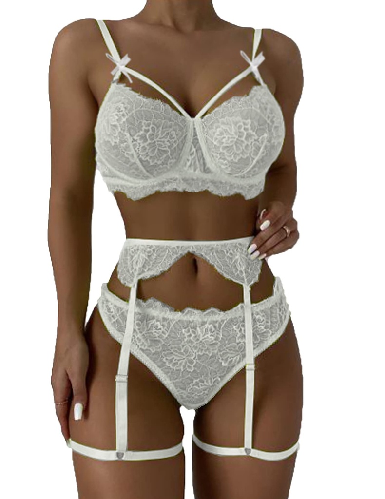 Garter Lingerie Set-LS-06360