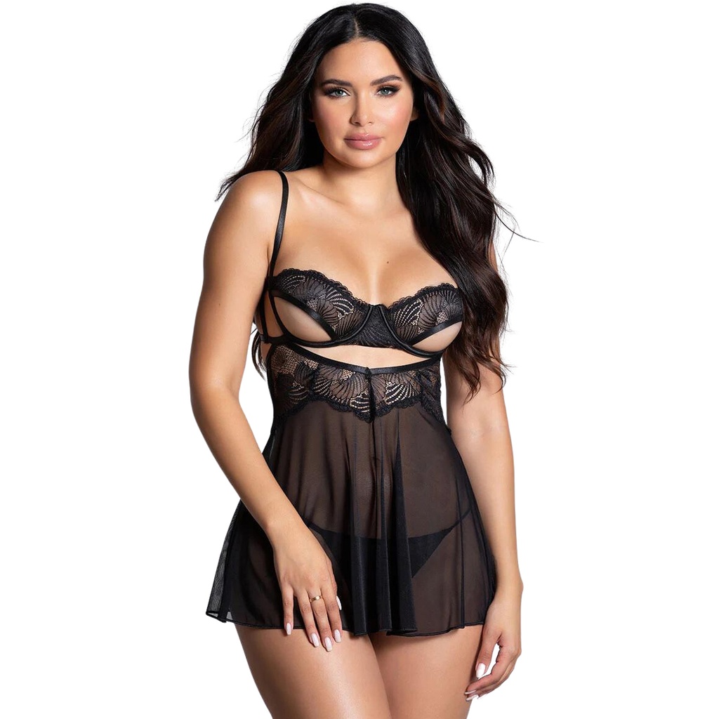 Keyhole Baby Doll Dress BD-11015