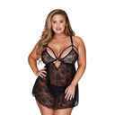 Keyhole Baby Doll Dress BD-19008