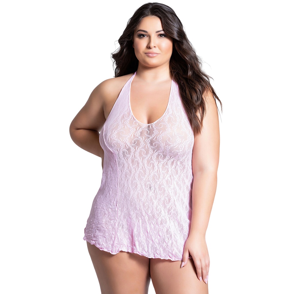 Halter Neck Baby Doll Dress BD-19014