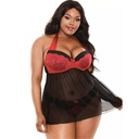 Halter Neck Baby Doll Dress BD-19023