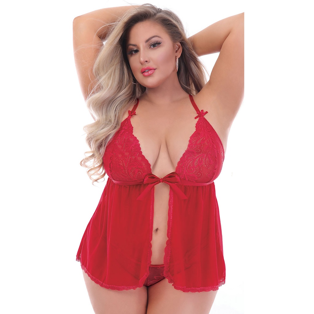 Front Open Baby Doll Dress BD-19040