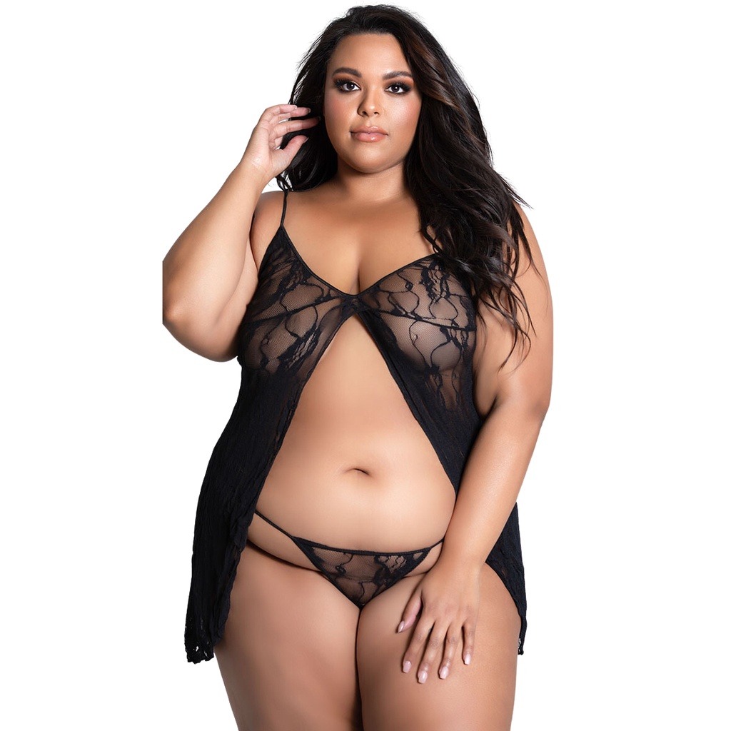 Front Open Baby Doll Dress BD-19043