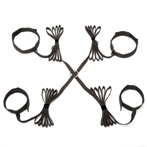 [BDSM-BR-01007-BK] Bed Restraints BDSM-BR-01007