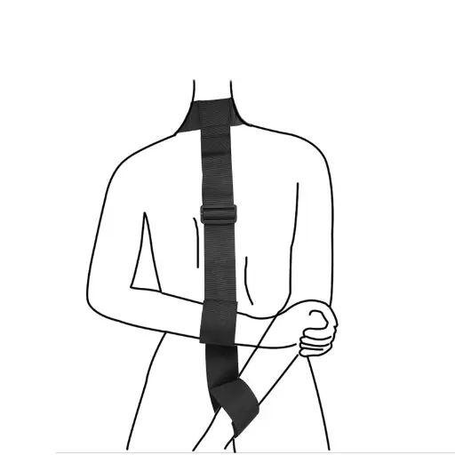 [BDSM-CL-01037-BK] Collar To Wrist Restraints BDSM-CL-01037