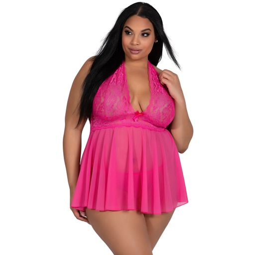 Halter Neck Baby Doll Dress BD-19003
