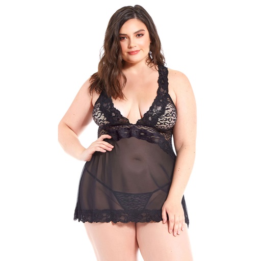 [BD-19005-BK] Racerback Baby Doll Dress BD-19005