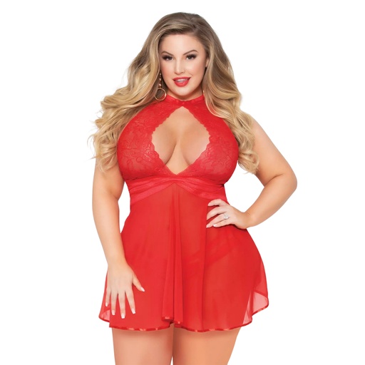 Keyhole Baby Doll Dress BD-19021