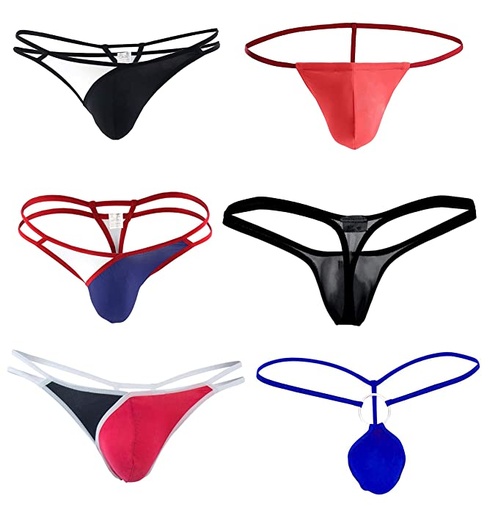 Men'S G- string Underwear-Six Combo