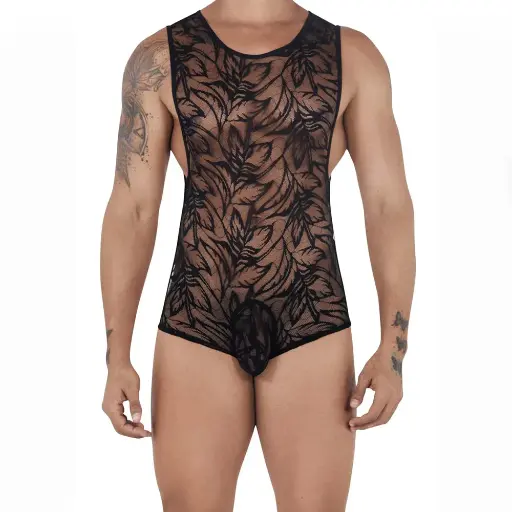 [XD-79010-BK]  Crossdresser Lingerie Set XD-79010