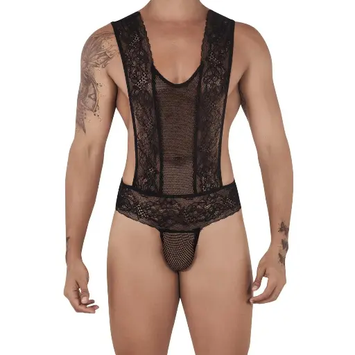 [XD-79037-BK]  Crossdresser Lingerie Set XD-79037