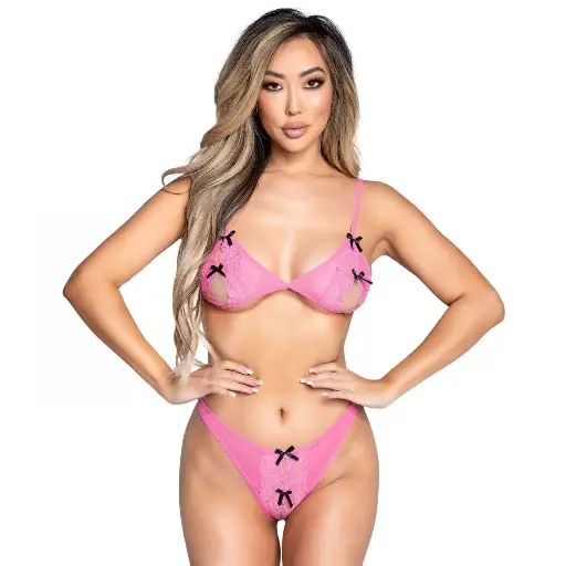 Crotchless Lingerie Set LS-06195