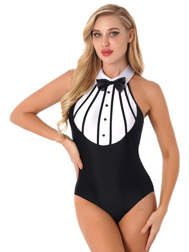 [EC-00371-BK-WH] Maid Erotic Costume EC-00371