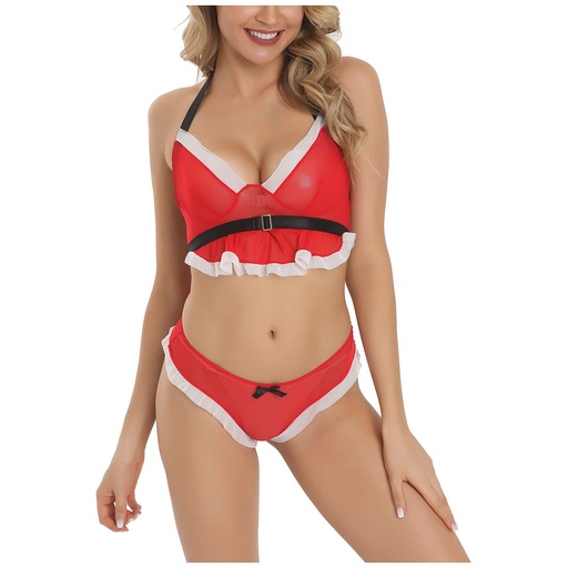 [EC-00731-RD-WH] Santa Erotic Costume EC-00731