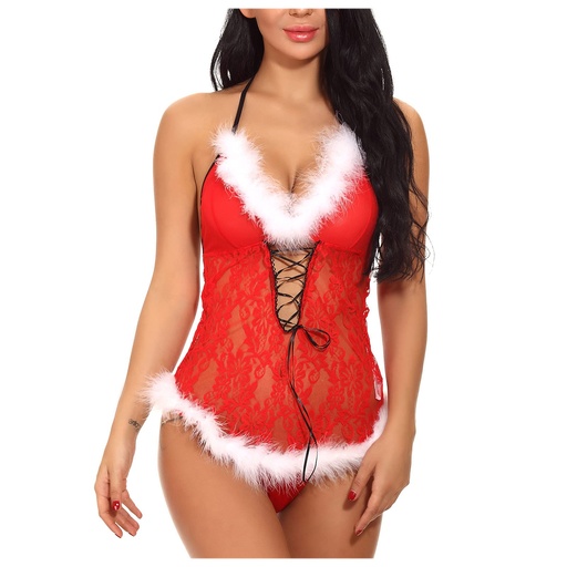 [EC-00732-RD-WH] Santa Erotic Costume EC-00732