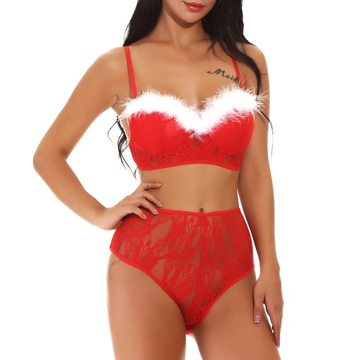 [EC-00742-RD-WH] Santa Erotic Costume EC-00742