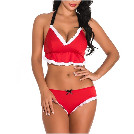 [EC-00744-RD-WH] Santa Erotic Costume EC-00744