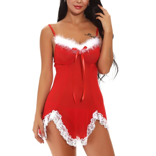 [EC-00749-RD-WH] Santa Erotic Costume EC-00749