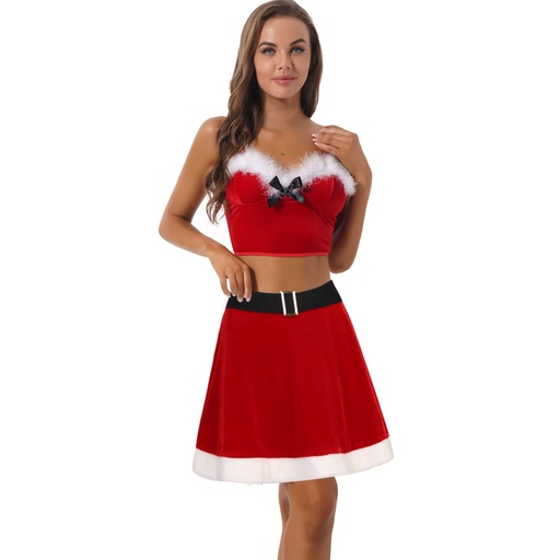 [EC-00758-RD-WH] Santa Erotic Costume EC-00758