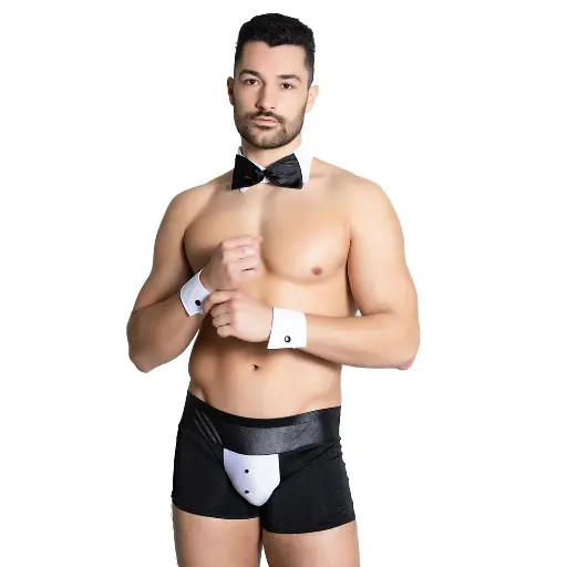 [ML-07902-BK] Men's Brief Underwear ML-07902