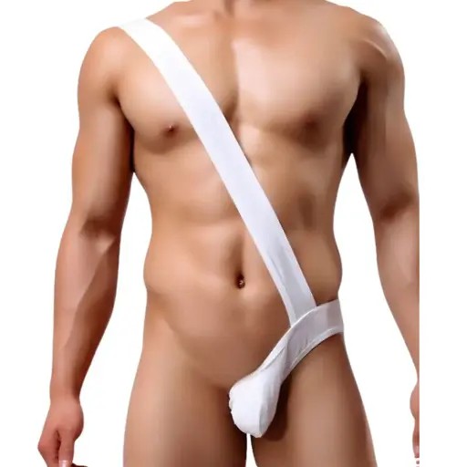 [ML-07025-WH] Men's Suspender ML-07025