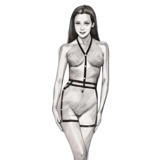 Harness Garter Lingerie Set HLS-61005