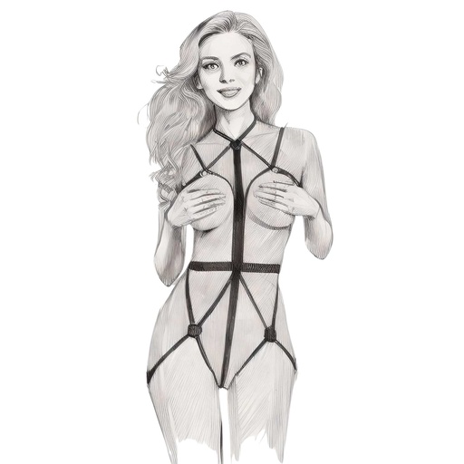 Harness Teddy Lingerie Set HLS-61030