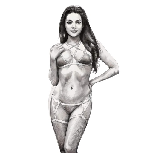 Harness Costume Lingerie Set HLS-61092