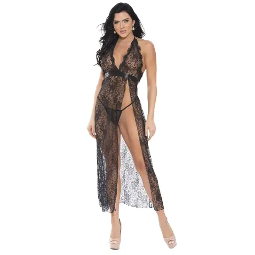 Side Open Nightgown NG-30460